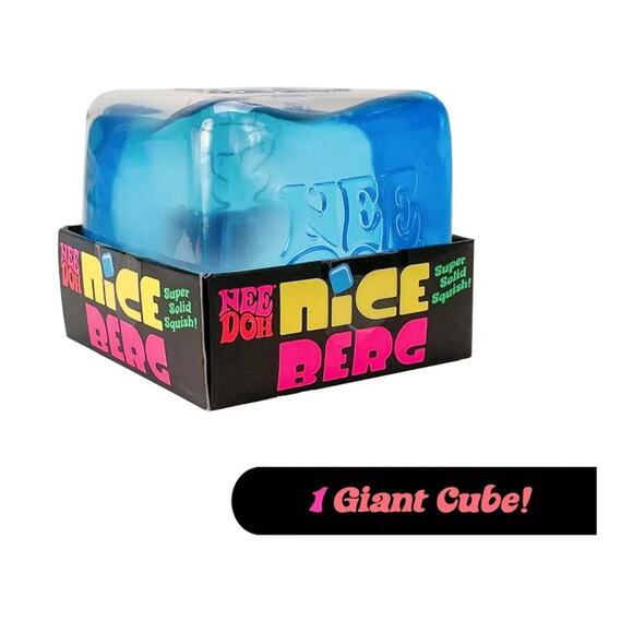 🔥NeeDoh Nice Berg Squishy Swirl Cube Blue BNWT🔥 - Picture 2 of 5